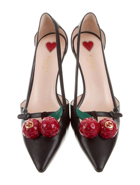 gucci cherry heels